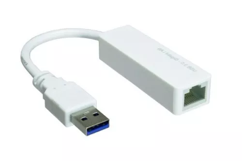 USB 3.0 (2.0)-adapter til Gbit LAN til MAC og PC USB 3.0 A-stik til RJ45-stik, hvid